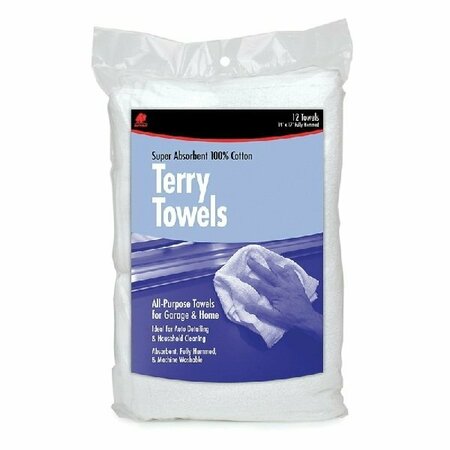 BUFFALO INDUSTRIES TERRY TOWELS 14X17 in., 3PK 60229C
